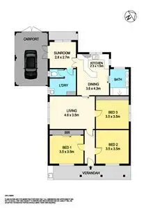 Floorplan of Homely house listing, 102 Joseph Street, Ballarat VIC 3350