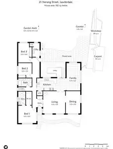 Floorplan of Homely house listing, 21 Nerang Street, Lauderdale TAS 7021