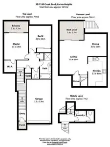 Floorplan of Homely townhouse listing, 35/1180 Creek Road, Carina Heights QLD 4152