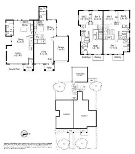Floorplan of Homely townhouse listing, 1, 2 & 3/22 East Road, Vermont South VIC 3133