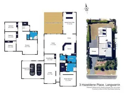 Floorplan of Homely house listing, 3 Hazeldene Place, Langwarrin VIC 3910