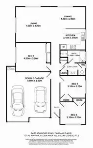 Floorplan of Homely townhouse listing, 24/35 Ashridge Road, Darra QLD 4076
