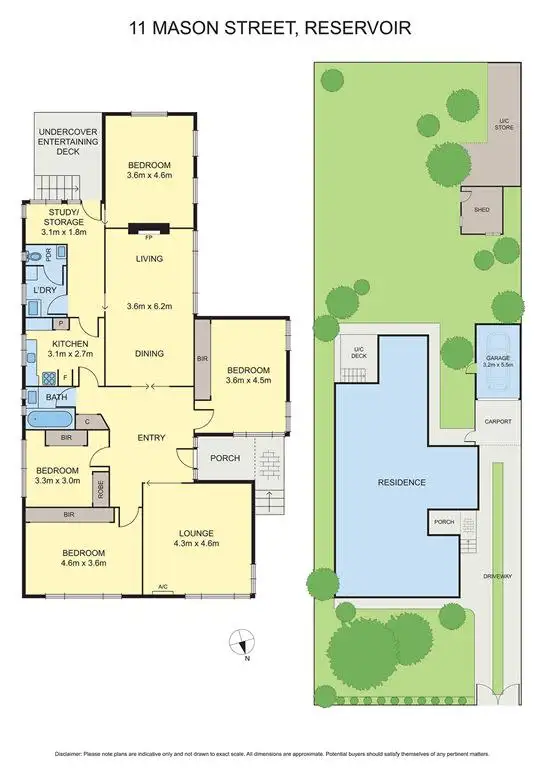 Floorplan of Homely house listing, 11 Mason Street, Reservoir VIC 3073