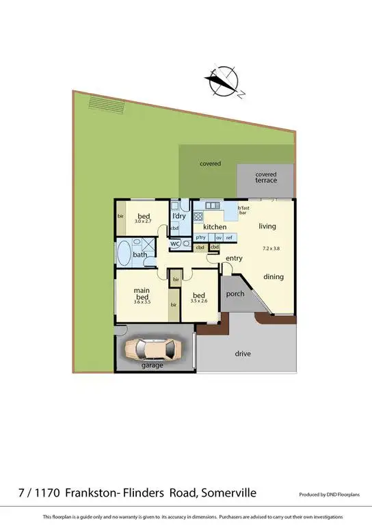 Floorplan of Homely unit listing, 7/1170 Frankston-Flinders Road, Somerville VIC 3912