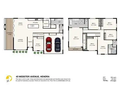 Floorplan of Homely house listing, 45 Webster Avenue, Hendra QLD 4011