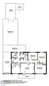 Floorplan of Homely house listing, 6 Somerset Road, Para Hills SA 5096