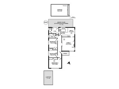 Floorplan of Homely house listing, 1 William Street, South Plympton SA 5038