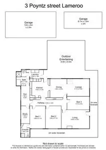 Floorplan of Homely house listing, 3 Poyntz Street, Lameroo SA 5302