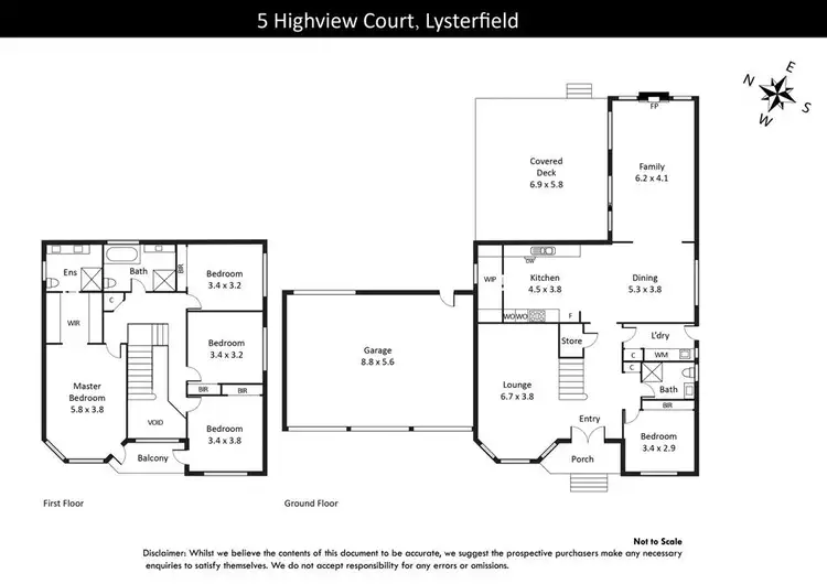 Floorplan of Homely house listing, 5 Highview Court, Lysterfield VIC 3156