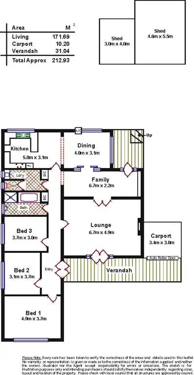 Floorplan of Homely house listing, 6 Need Street, Enfield SA 5085