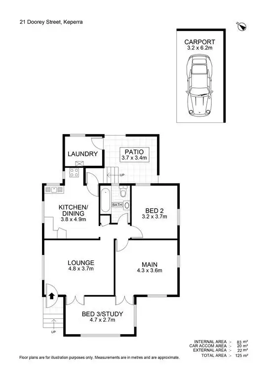 Floorplan of Homely house listing, 21 Doorey Street, Keperra QLD 4054