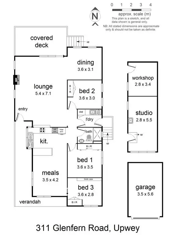Floorplan of Homely house listing, 311 Glenfern Road, Upwey VIC 3158