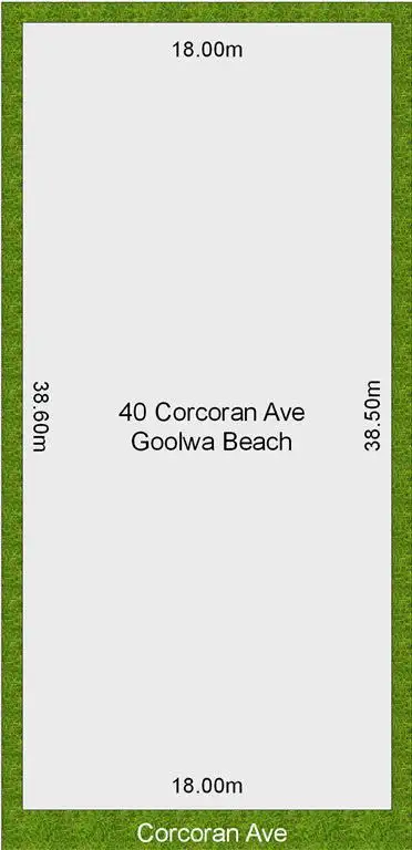 Floorplan of Homely land listing, 40 Corcoran Avenue, Goolwa Beach SA 5214