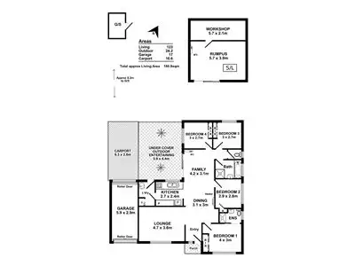 Floorplan of Homely house listing, 34 Woodend Road, Sheidow Park SA 5158