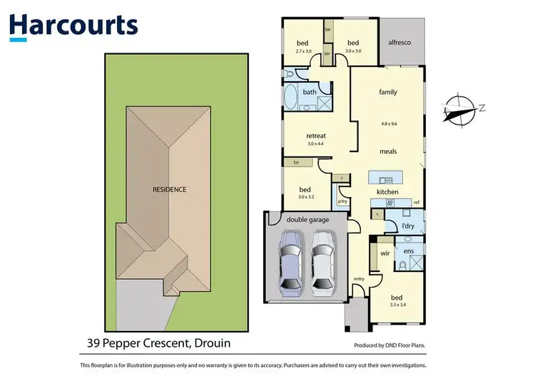 Floorplan of Homely house listing, 39 Pepper Crescent, Drouin VIC 3818
