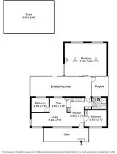 Floorplan of Homely house listing, 12 Seaview Avenue, Middleton SA 5213