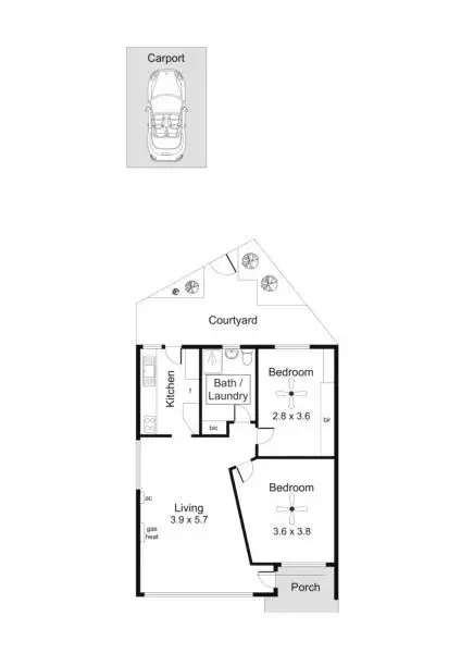 Floorplan of Homely house listing, 1/6 Mavis Avenue, South Plympton SA 5038