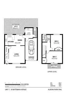 Floorplan of Homely townhouse listing, 7/18-20 Bateman Avenue, Albion Park Rail NSW 2527