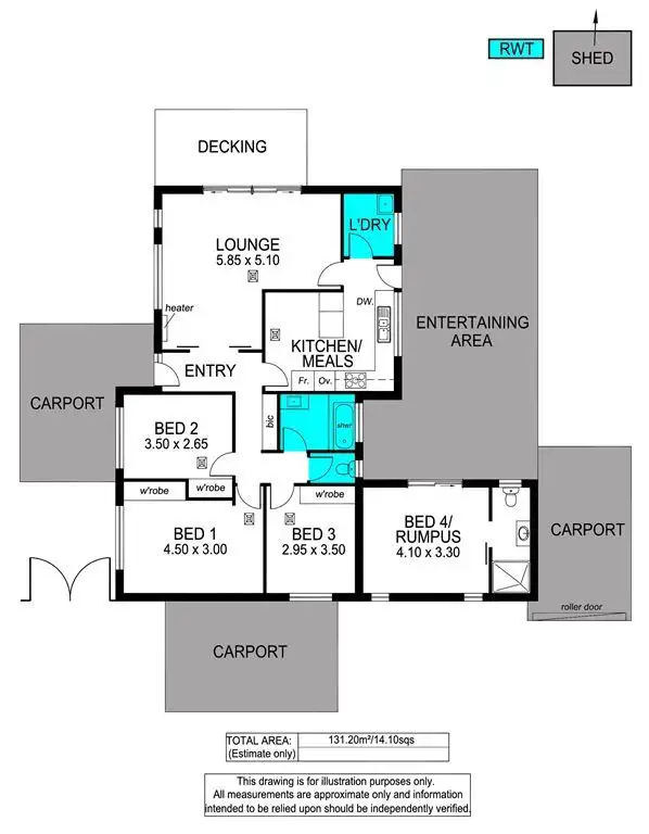 Floorplan of Homely house listing, 223 Sandison Road, Hallett Cove SA 5158