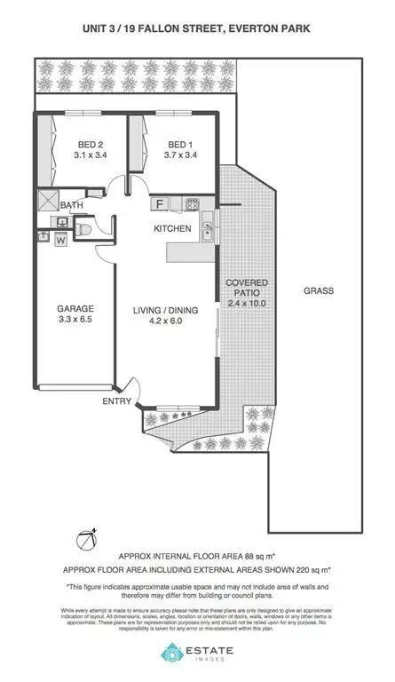Floorplan of Homely townhouse listing, 3/19 Fallon Street, Everton Park QLD 4053