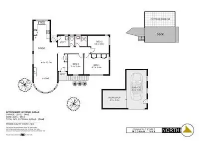 Floorplan of Homely house listing, 22 Highfield Street, West Moonah TAS 7009