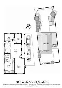 Floorplan of Homely house listing, 58 Claude Street, Seaford VIC 3198