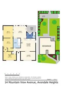 Floorplan of Homely house listing, 14 Mountain View Avenue, Avondale Heights VIC 3034