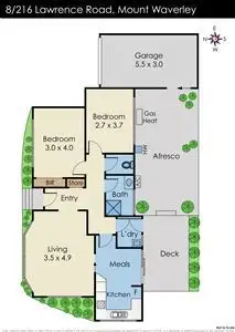 Floorplan of Homely unit listing, 8/216 Lawrence Road, Mount Waverley VIC 3149