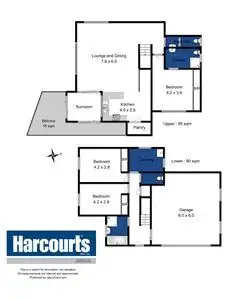 Floorplan of Homely unit listing, 6/184 Roslyn Avenue, Blackmans Bay TAS 7052