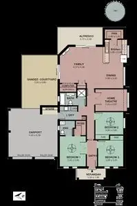 Floorplan of Homely house listing, 3 Monks Avenue, Littlehampton SA 5250
