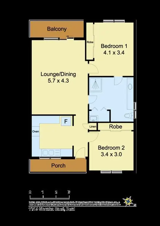 Floorplan of Homely unit listing, 11/13 Stonelea Court, Dural NSW 2158