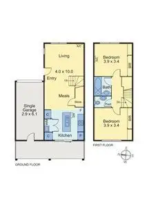 Floorplan of Homely townhouse listing, 17/83 Rufus Street, Epping VIC 3076