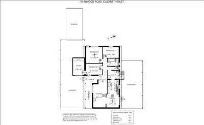 Floorplan of Homely house listing, 16 Inwood Road, Elizabeth East SA 5112