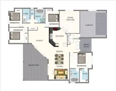 Floorplan of Homely house listing, 3 Shoalmarra Drive, Mount Low QLD 4818