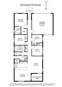 Floorplan of Homely house listing, 26 Cobram Street, Tarneit VIC 3029