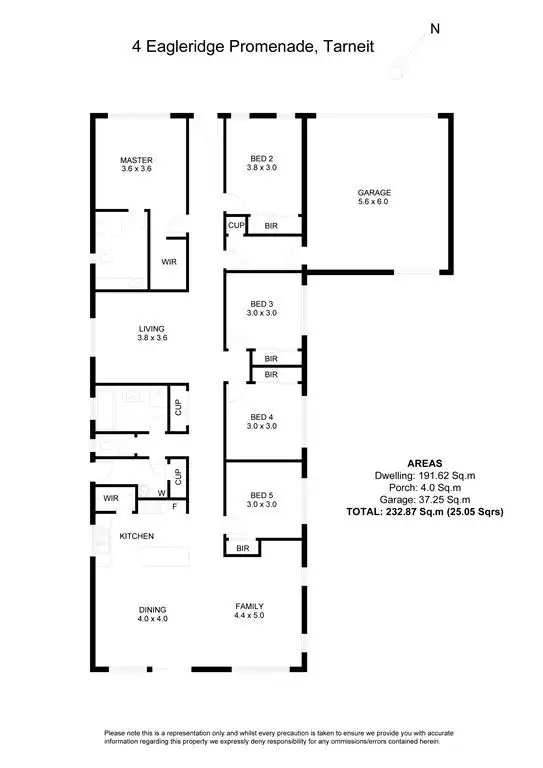 Floorplan of Homely house listing, 4 Eagleridge Promenade, Tarneit VIC 3029