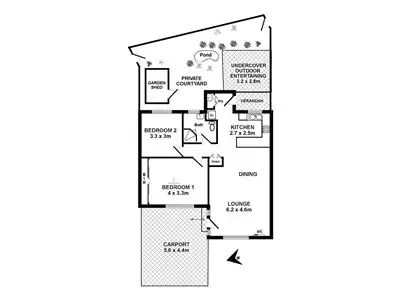 Floorplan of Homely unit listing, 3/6 Balkissoch Road, Torrens Park SA