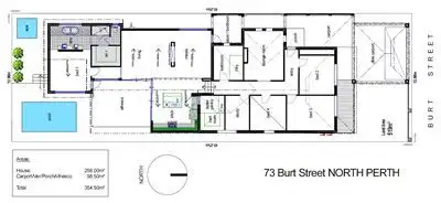 Floorplan of Homely house listing, 73 Burt Street, North Perth WA 6006