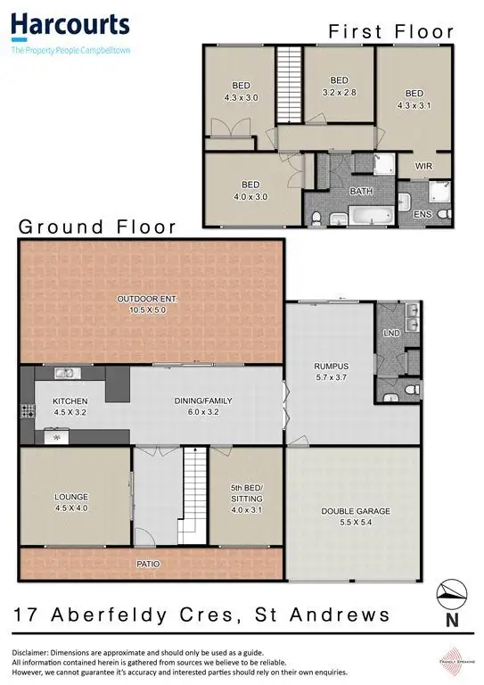 Floorplan of Homely house listing, 17 Aberfeldy Crescent, St Andrews NSW 2566