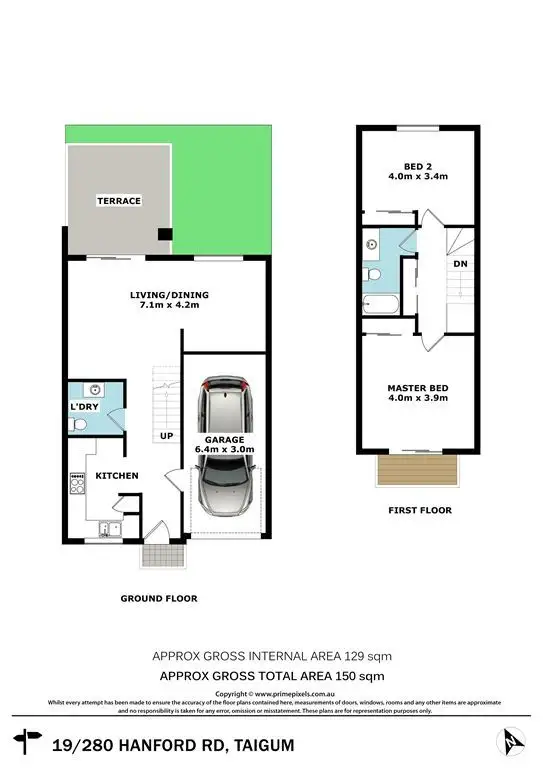 Floorplan of Homely townhouse listing, 19/280 Handford Road, Taigum QLD 4018