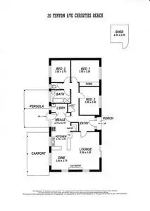 Floorplan of Homely house listing, 26 Fenton Avenue, Christies Beach SA 5165