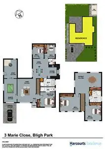 Floorplan of Homely house listing, 3 Marie Close, Bligh Park NSW 2756
