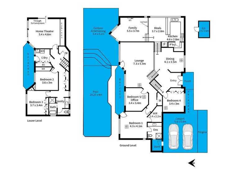 Floorplan of Homely house listing, 36 Kingfisher Circuit, Flagstaff Hill SA 5159