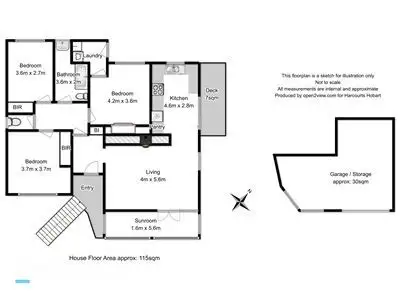 Floorplan of Homely house listing, 9 McKellar Street, South Hobart TAS 7004