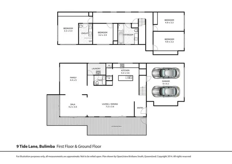 Floorplan of Homely house listing, 9 Tide Lane, Bulimba QLD 4171