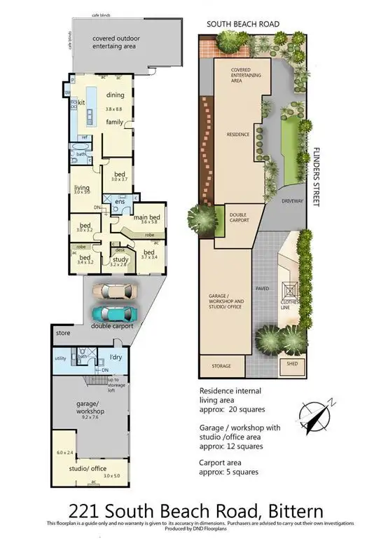 Floorplan of Homely house listing, 221 South Beach Road, Bittern VIC 3918