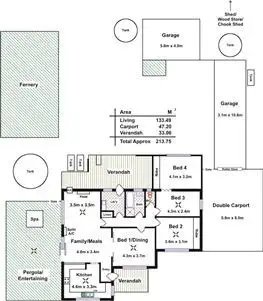 Floorplan of Homely house listing, 62 Mount Crawford Road, Williamstown SA 5351