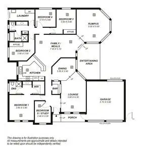 Floorplan of Homely house listing, 4 Hilderstone Court, Flagstaff Hill SA 5159