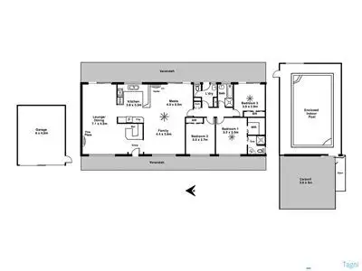 Floorplan of Homely house listing, 34 Mount Malvern Road, Chandlers Hill SA 5159