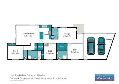 Floorplan of Homely unit listing, 3/6 Hakea Drive, Mount Martha VIC 3934